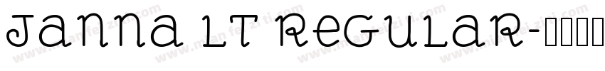 Janna LT Regular字体转换